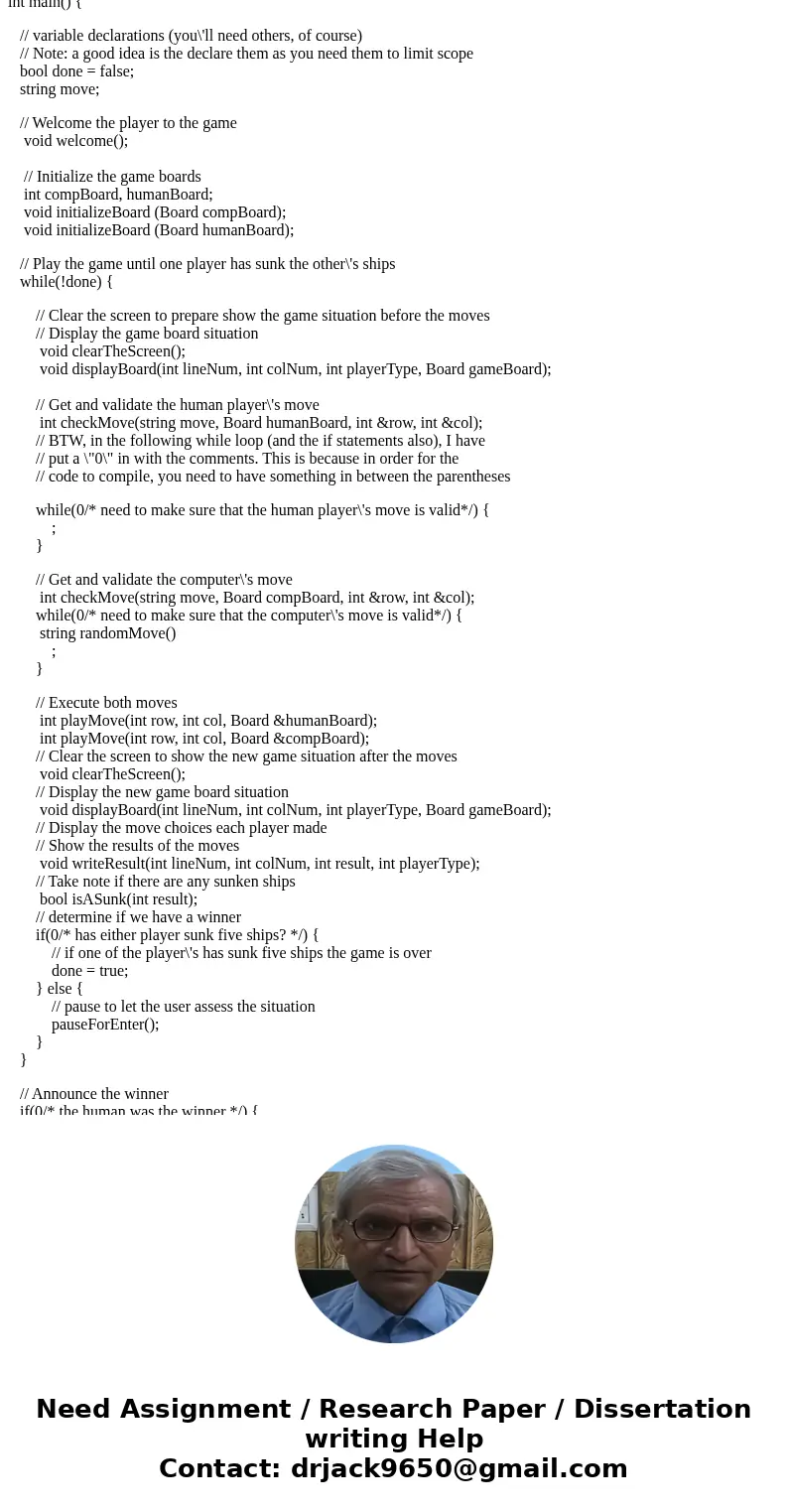 I need some help with my code in C++. The problem is listed below along with tips I was given as well as my attempt at the code and the neccesary files. Objecti I need some help with my code in C++. The problem is listed below along with tips I was given as well as my attempt at the code and the neccesary files. Objecti