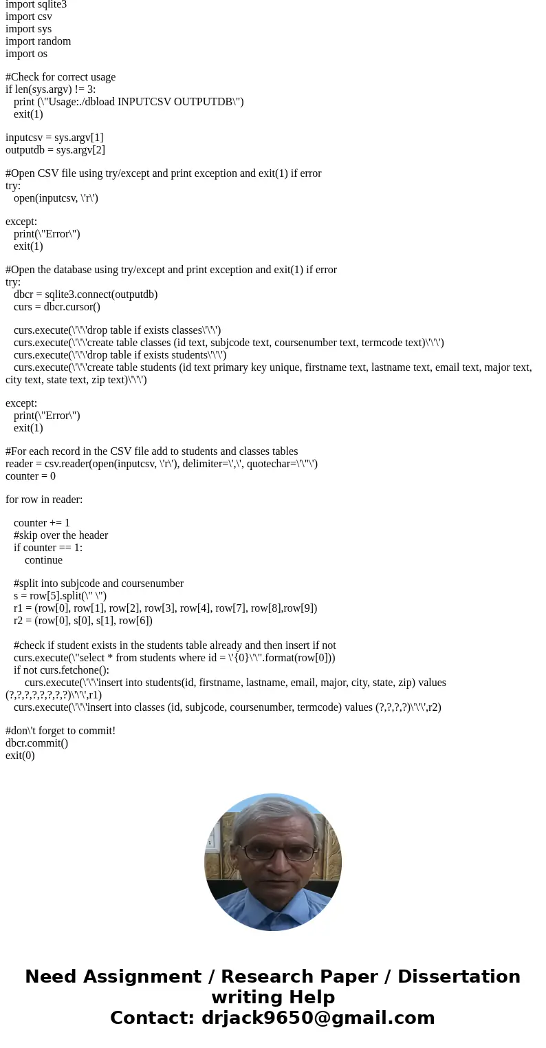 I neeed help with this assignment.. thanks CS 3030 Scripting Languages Lab 5: Database Loader Introduction Lab 5 is an opportunity for you to automate a common 