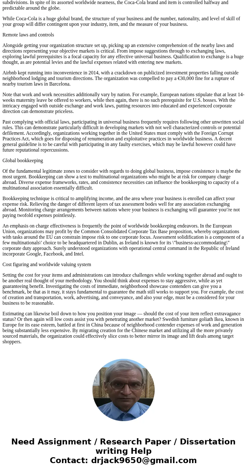 In APA format, identify three areas of international economics that you think are critical for an American business owner to understand. Support your choices by