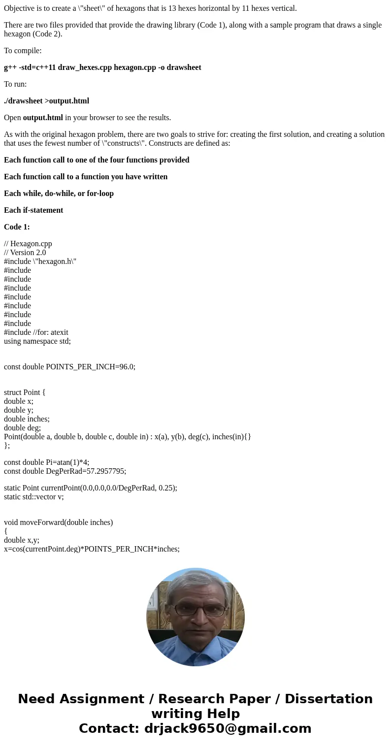 Objective is to create a \ Objective is to create a \