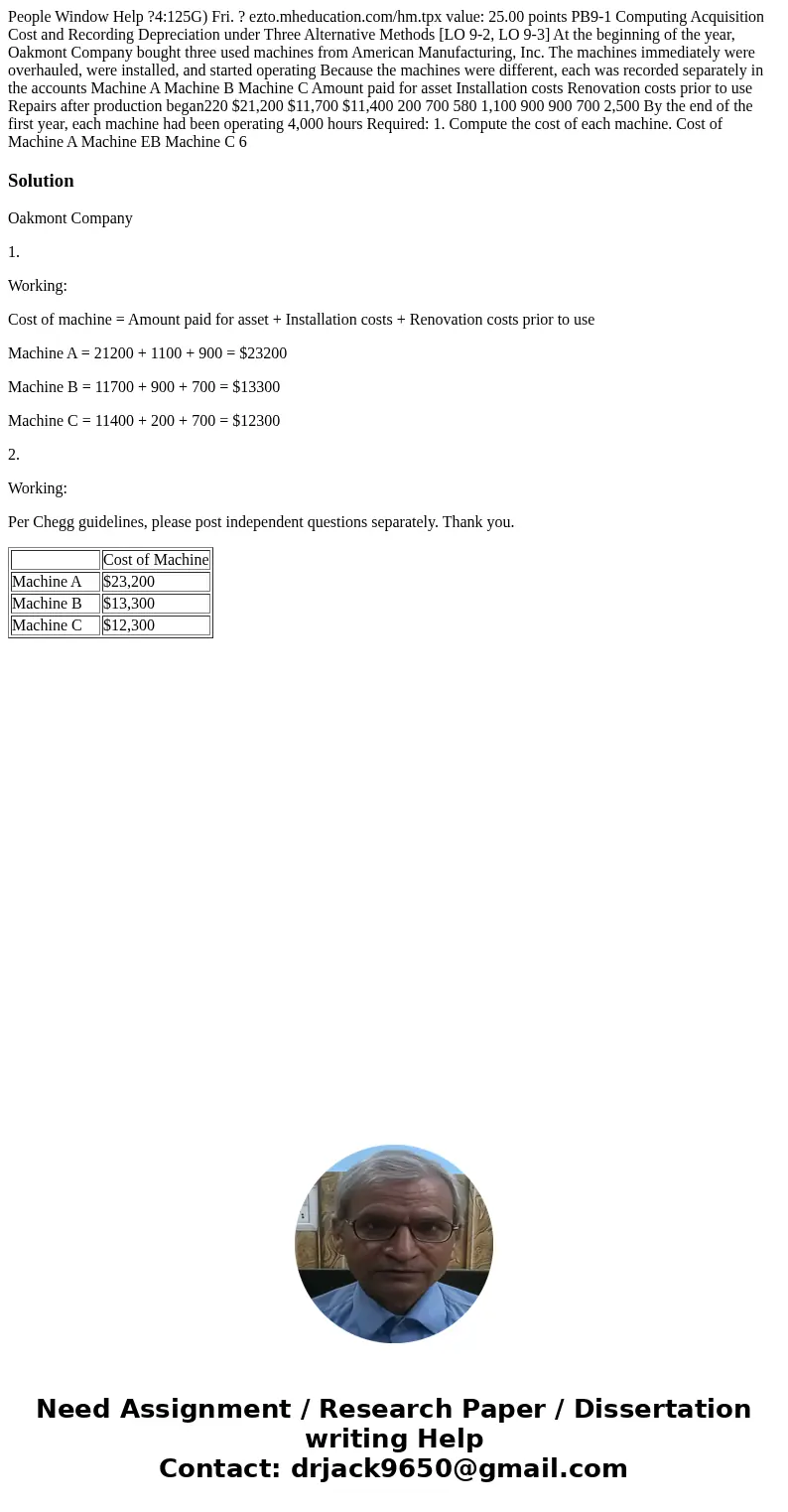 People Window Help ?4:125G) Fri. ? ezto.mheducation.com/hm.tpx value: 25.00 points PB9-1 Computing Acquisition Cost and Recording Depreciation under Three Alte  People Window Help ?4:125G) Fri. ? ezto.mheducation.com/hm.tpx value: 25.00 points PB9-1 Computing Acquisition Cost and Recording Depreciation under Three Alte