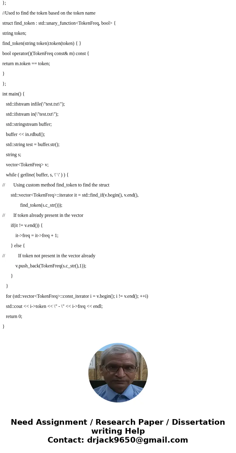 Problem 1.Given a string variable string s; initialize the value of s by receiving a paragraph in English text from the standard input cin. You could assume tha