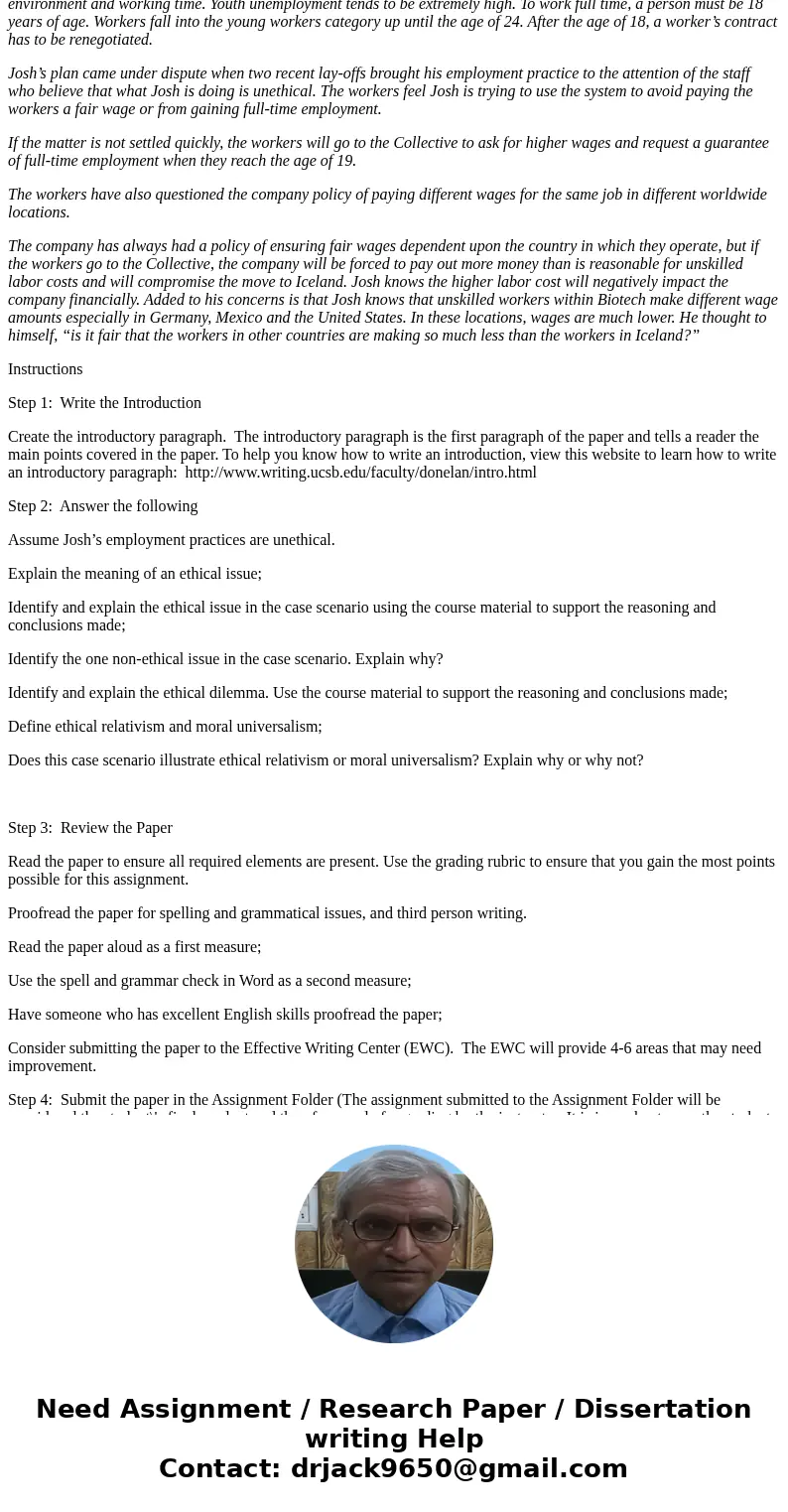 Project 3-W8: Icelandic Freeze - Submit Files Project 3: Icelandic Freeze In the third assignment, you have the opportunity to gain an understanding of the ethi