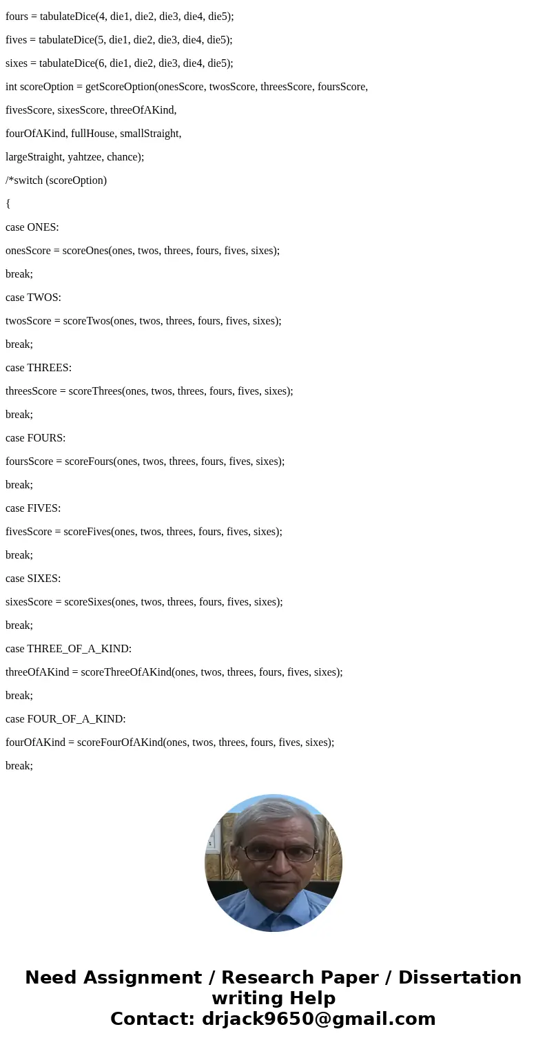 (P/S : I don\'t know how to calculate the score and how to put it inside the table, I include code as well ) For this assignment, you will be implementing the c