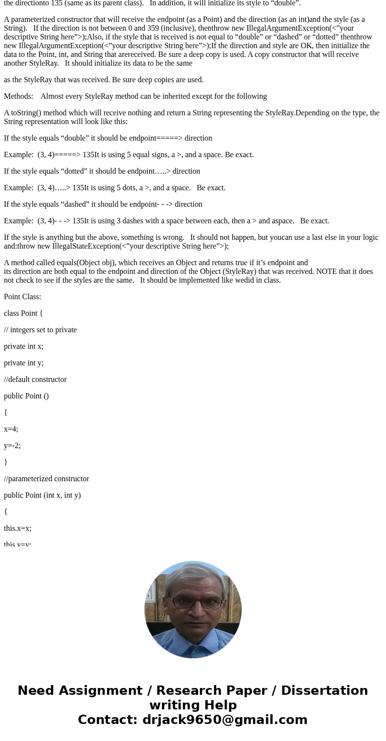 Read carefully. Im not sure if the point class is correct but posting it too. In this program, you are to write 3 different classes that should work together as Read carefully. Im not sure if the point class is correct but posting it too. In this program, you are to write 3 different classes that should work together as