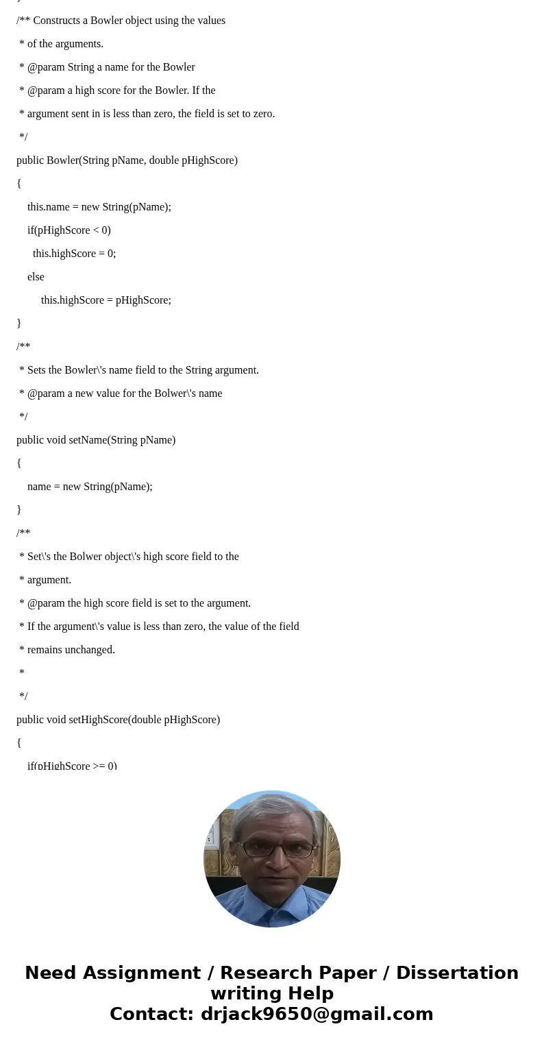 Run the following code and answer these 5 questions: 1. Bowler Name: Harry Merser Highest Score: 235.0 is different from Bowler Name: Harry Merser Highest Score