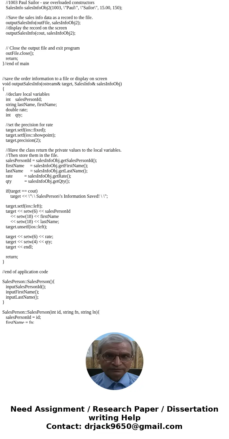 The purpose of this C++ programming project is to provide more practice in defining classes and to familiarize students with inheritance. In this project we cre The purpose of this C++ programming project is to provide more practice in defining classes and to familiarize students with inheritance. In this project we cre