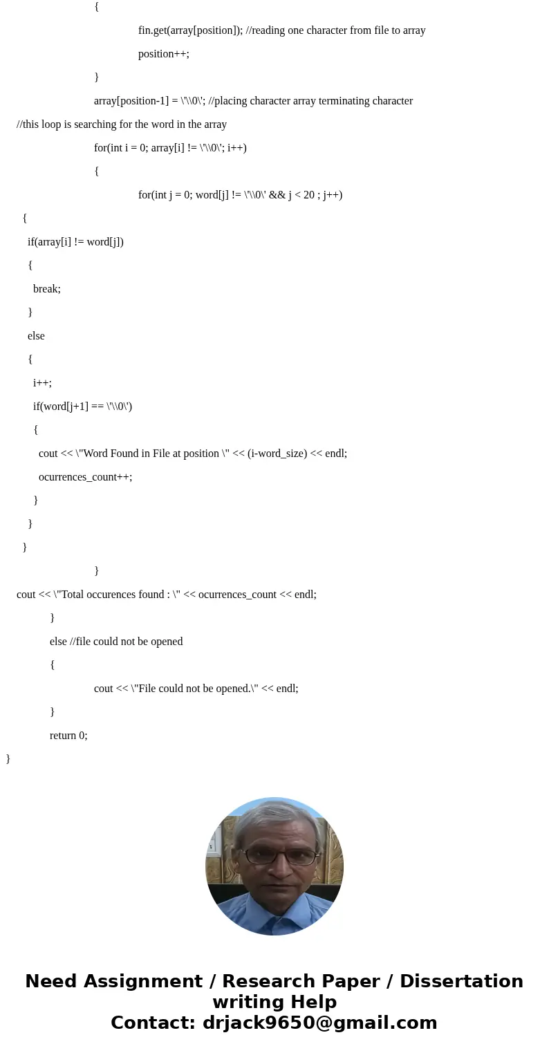 This is a C++ Project. Project specification: In this project you are going to implement a word search engine using C++(and only C++ please). The search engine  This is a C++ Project. Project specification: In this project you are going to implement a word search engine using C++(and only C++ please). The search engine