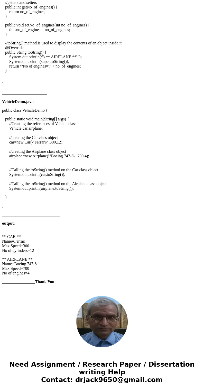 Use inheritance to implement the following classes: A: A Car that is a Vehicle and has a name, a max_speed value and an instance variable called the number_of_c