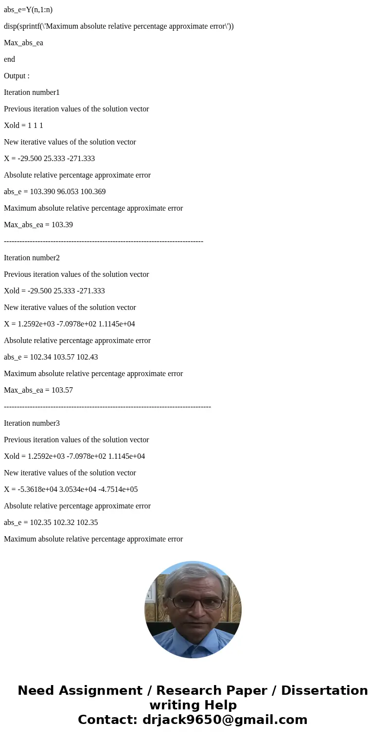  Using MATLAB, develop an M-file to determine LU factorization of a square matrix with partial pivoting. That is, develop a function called mylu that is passed 