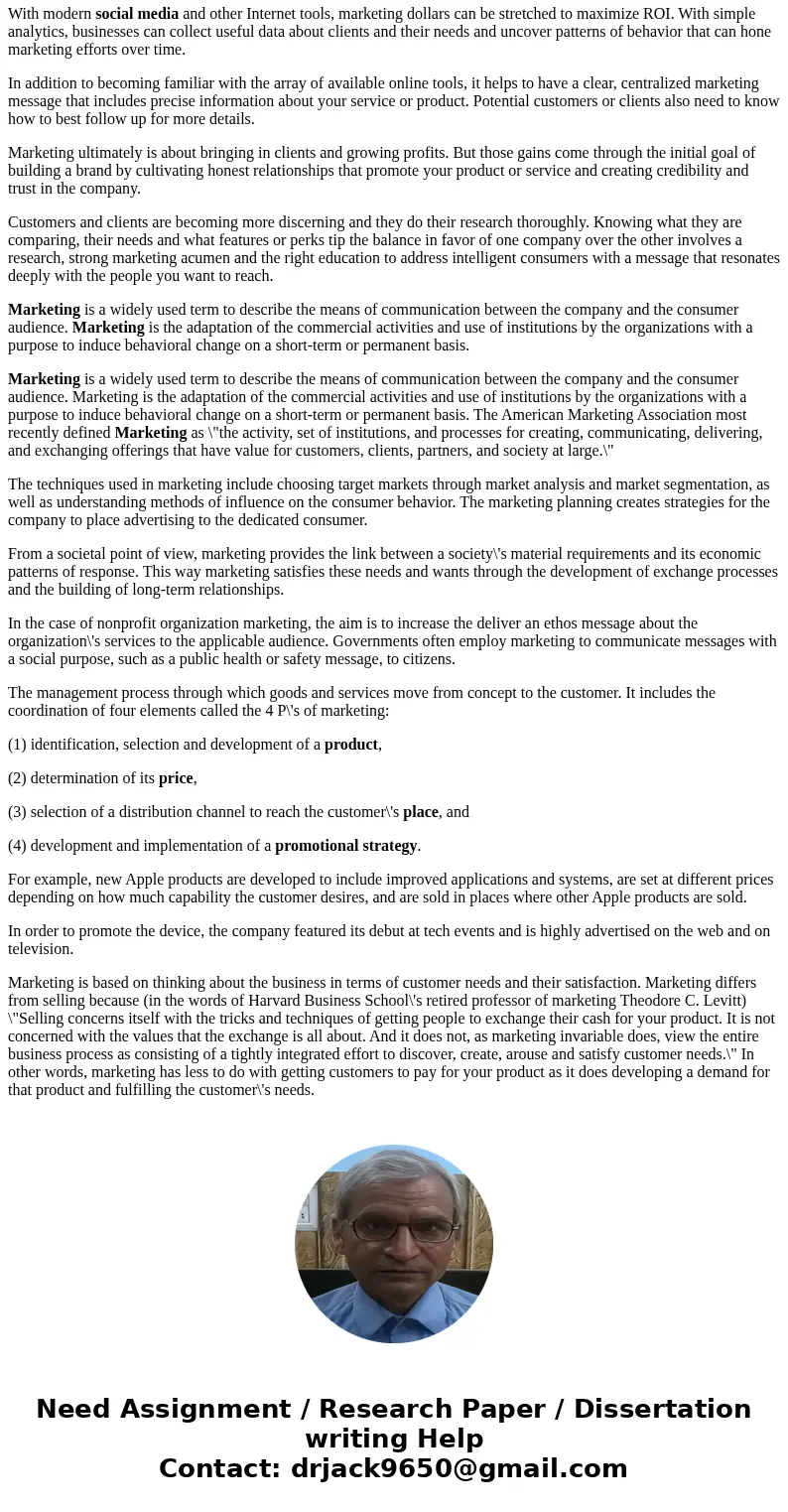 Why Marketing? In 2-3 paragraphs tell me what is about marketingSolutionAns:- Marketing isn’t just about trying to build sales; it’s about building relationship Why Marketing? In 2-3 paragraphs tell me what is about marketingSolutionAns:- Marketing isn’t just about trying to build sales; it’s about building relationship
