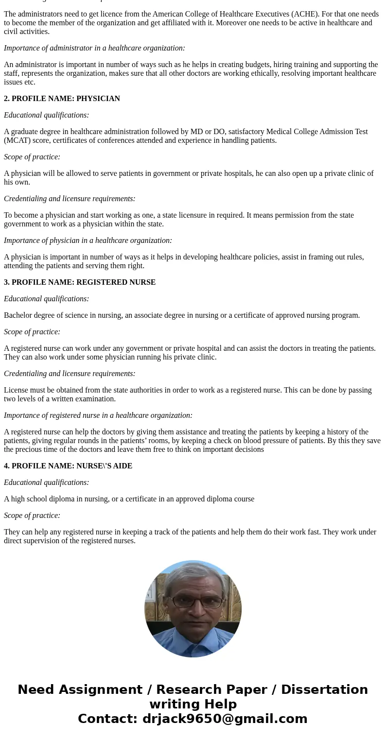 WK-3-A-2 Instructions You will explore the differences among educational levels, the scopes of practice, and credentialing and licensure requirements for variou WK-3-A-2 Instructions You will explore the differences among educational levels, the scopes of practice, and credentialing and licensure requirements for variou