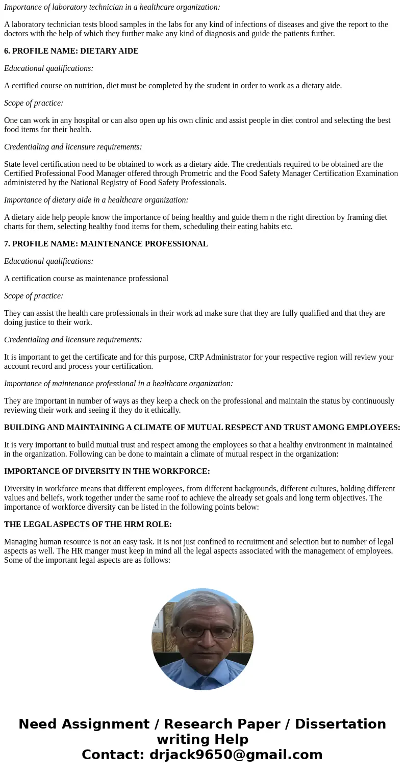 WK-3-A-2 Instructions You will explore the differences among educational levels, the scopes of practice, and credentialing and licensure requirements for variou WK-3-A-2 Instructions You will explore the differences among educational levels, the scopes of practice, and credentialing and licensure requirements for variou