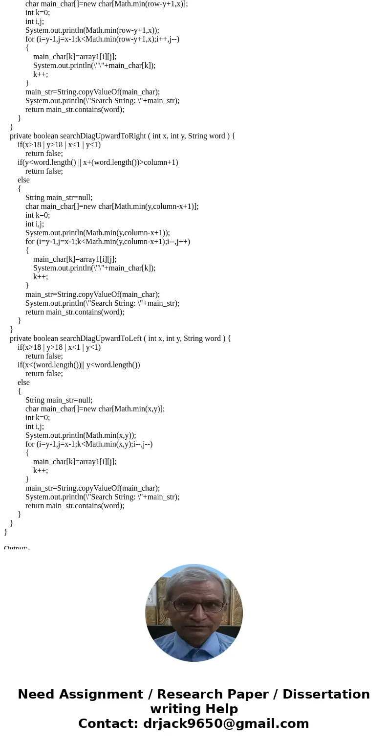 Write a program of wordSearch puzzle that use the following text file as an input. The output should be like this: PIXEL found (left) at (0,9). ( Use JAVA Array Write a program of wordSearch puzzle that use the following text file as an input. The output should be like this: PIXEL found (left) at (0,9). ( Use JAVA Array