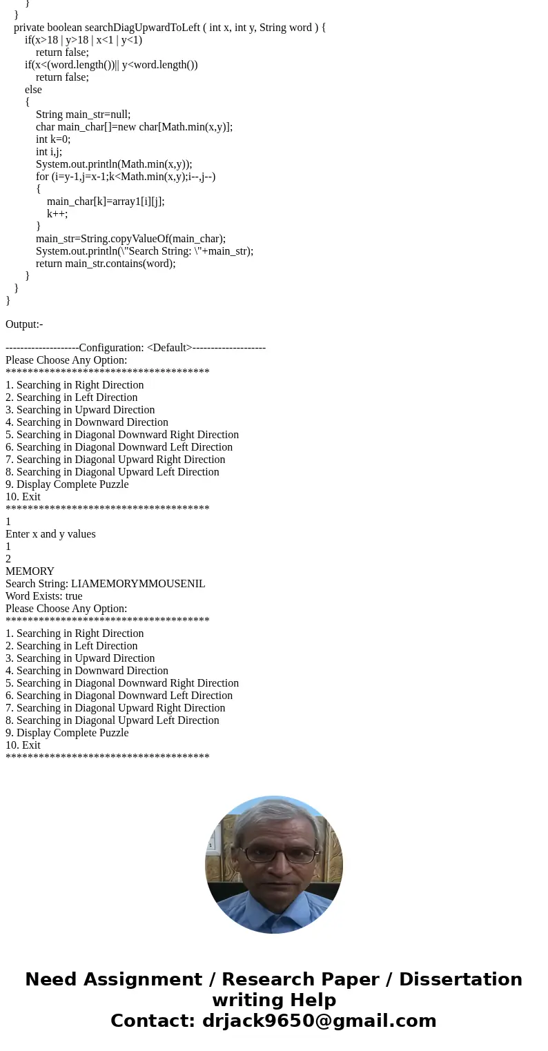 Write a program of wordSearch puzzle that use the following text file as an input. The output should be like this: PIXEL found (left) at (0,9). ( Use JAVA Array Write a program of wordSearch puzzle that use the following text file as an input. The output should be like this: PIXEL found (left) at (0,9). ( Use JAVA Array