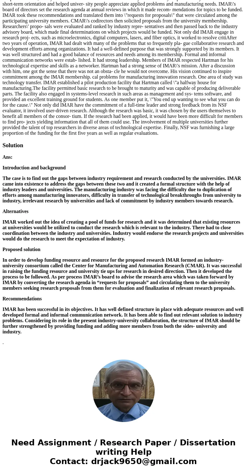 you have to go through the case study and the answer should contain introduction background alternatives proposed solution recommendations here is the question  you have to go through the case study and the answer should contain introduction background alternatives proposed solution recommendations here is the question