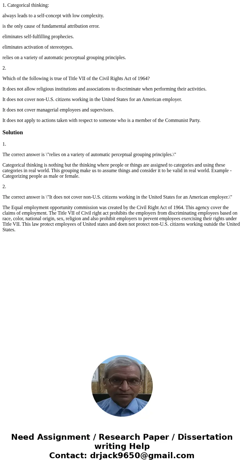 1. Categorical thinking: always leads to a self-concept with low complexity. is the only cause of fundamental attribution error. eliminates self-fulfilling prop 1. Categorical thinking: always leads to a self-concept with low complexity. is the only cause of fundamental attribution error. eliminates self-fulfilling prop