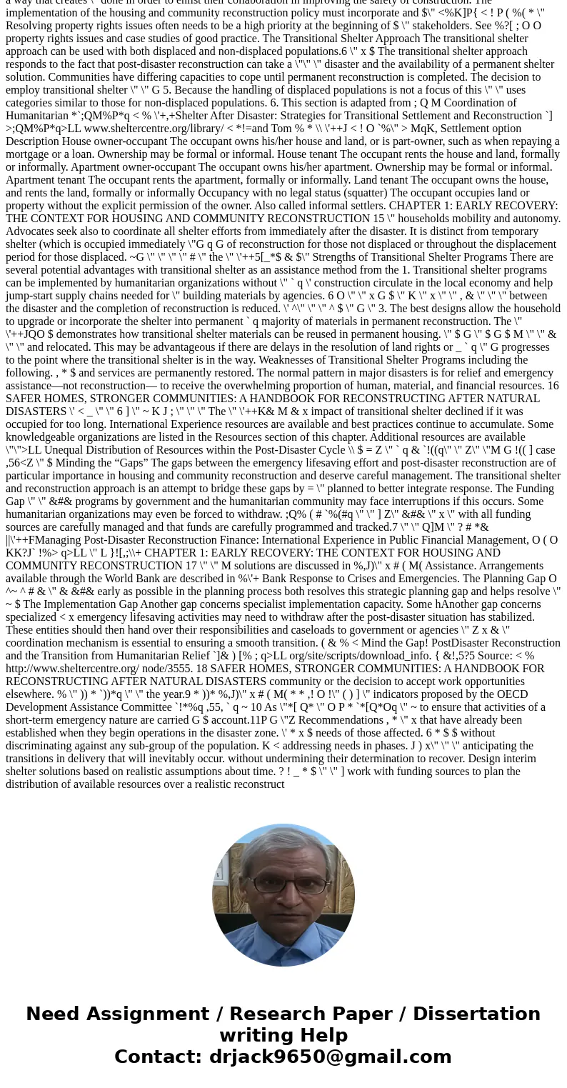 1. Formulate plans for sheltering special population in the immediate aftermath. Where could this population be safely sheltered in the short term? What are the 1. Formulate plans for sheltering special population in the immediate aftermath. Where could this population be safely sheltered in the short term? What are the