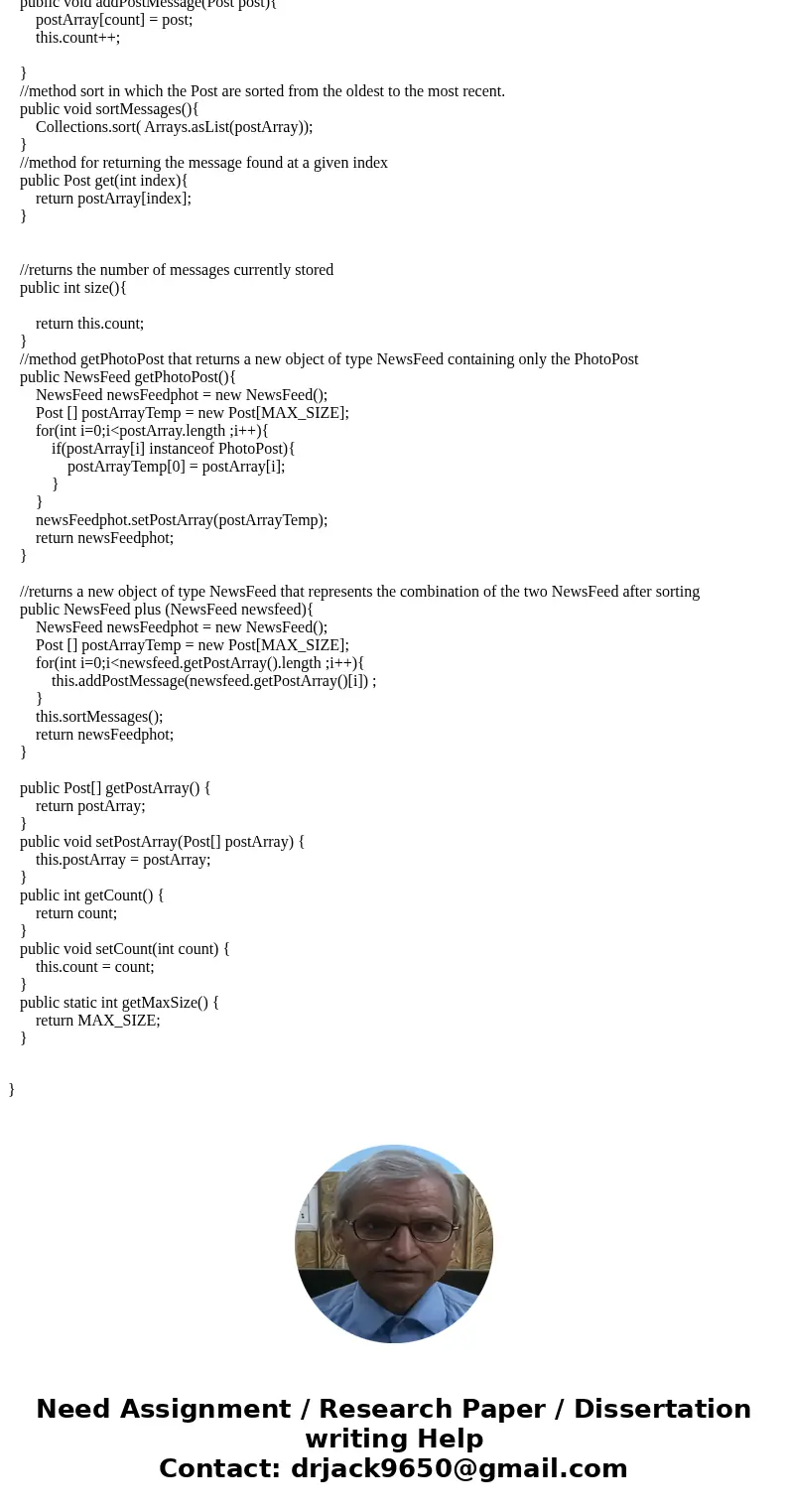 1- Likeable Implement the interface Likeable. It declares two methods: like() and int getLikes(). 2- Post Write the implementation of the class Post. It impleme