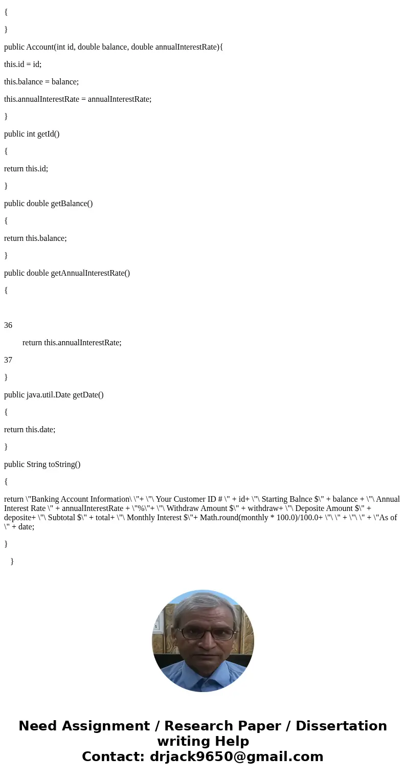 11.3 (Subclasses of Account) In Programming Exercise 9.7, the Account class was defined to model a bank account. An account has the properties account number, b 11.3 (Subclasses of Account) In Programming Exercise 9.7, the Account class was defined to model a bank account. An account has the properties account number, b