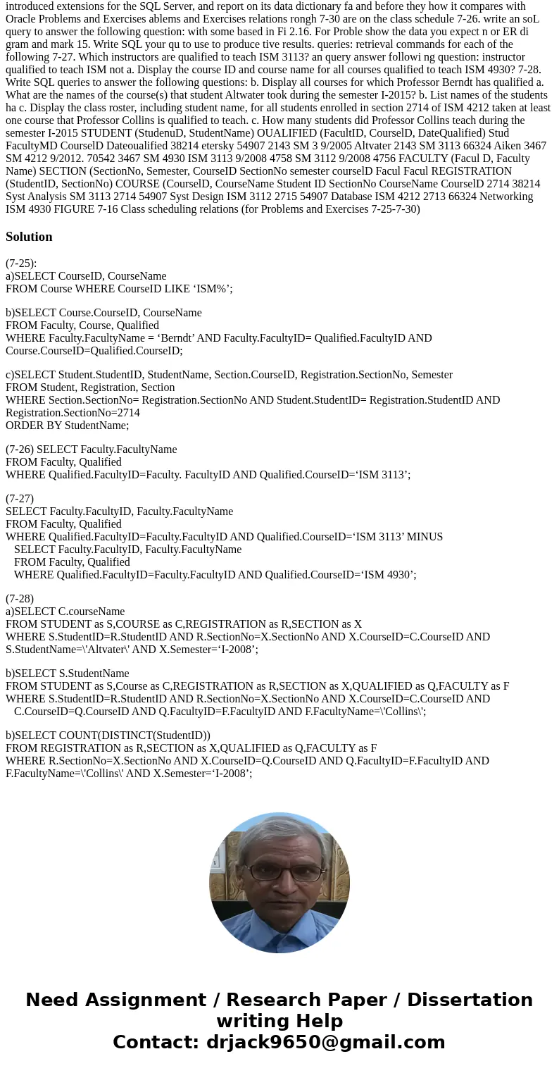  7-28 A. B. C. of that were introduced of the temp extensions Chapter 7 Advanced SQL 331 Discuss in ere to SQL 724. This chapter discusses the data dictionary v