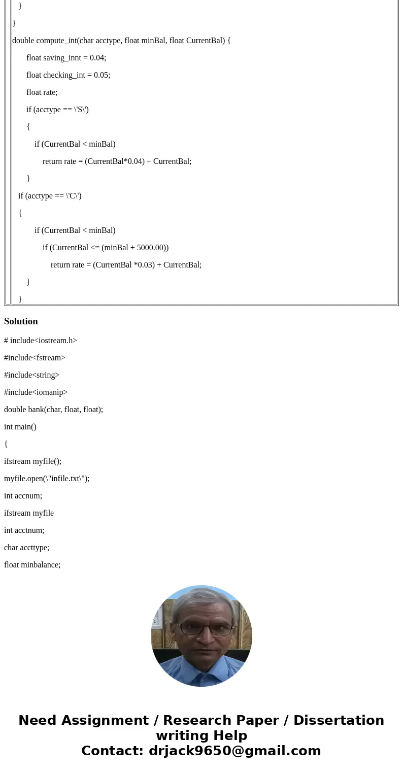 A bank in your town updates its customers\' accounts at the end of each month. The bank offers two types of accounts: savings and checking. Every customer must  A bank in your town updates its customers\' accounts at the end of each month. The bank offers two types of accounts: savings and checking. Every customer must