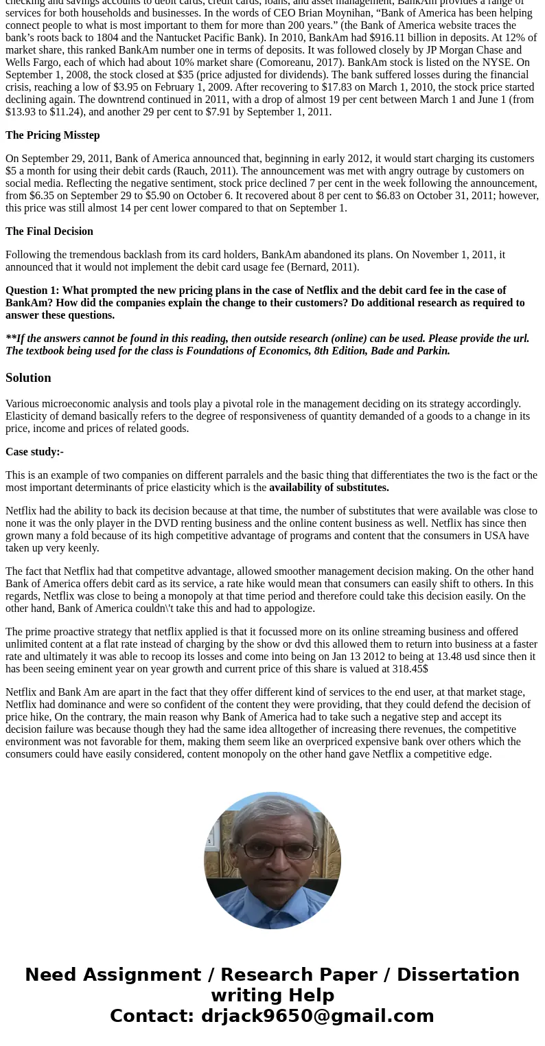 ABSTRACT This “compare & contrast” case study is based on two real-world examples of pricing strategy missteps dating back to 2011. In July 2011, Netflix, a ABSTRACT This “compare & contrast” case study is based on two real-world examples of pricing strategy missteps dating back to 2011. In July 2011, Netflix, a