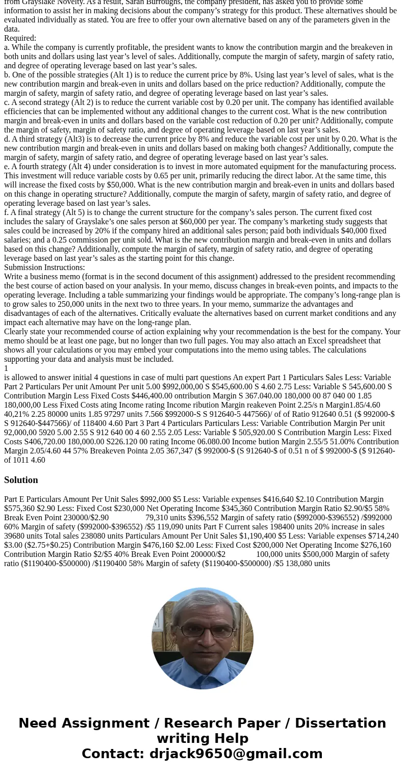  (A-D previously answered) ANSWER E & F. AND WRITE A MEMO Introduction: Having the ability to effectively communicate is one of the most important skills a 
