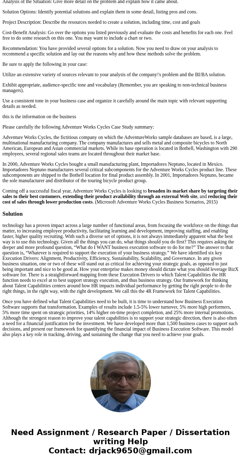 adventureworks cycles whitepaper For this paper you will choose of the company\'s three strategic goals and make a business case for why and how the company can adventureworks cycles whitepaper For this paper you will choose of the company\'s three strategic goals and make a business case for why and how the company can