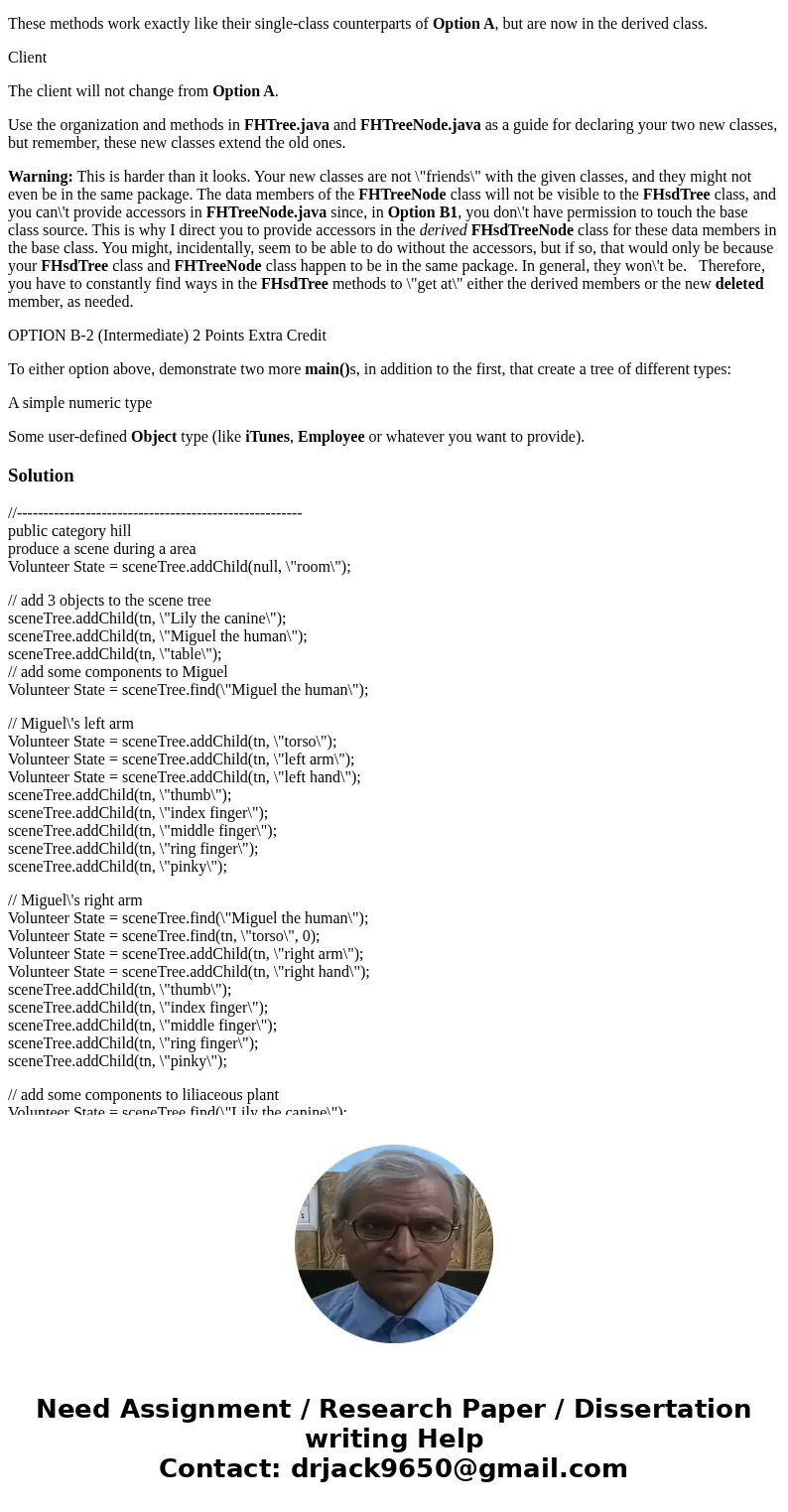Assignment 9 - Implementing Soft Deletion in a General Tree Select one option from below. Extra credit is available, so see what you can do. The more advanced o Assignment 9 - Implementing Soft Deletion in a General Tree Select one option from below. Extra credit is available, so see what you can do. The more advanced o