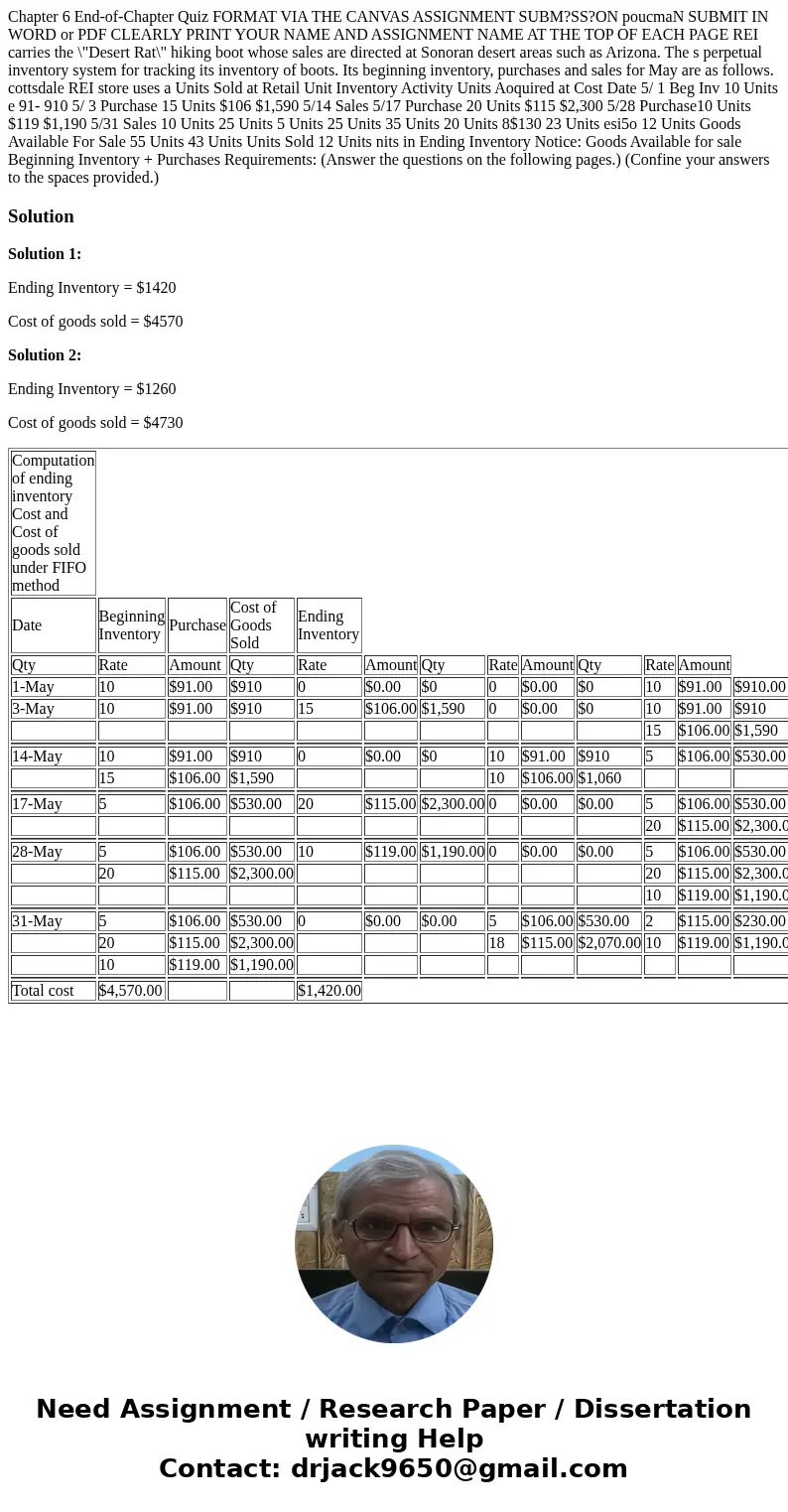  Chapter 6 End-of-Chapter Quiz FORMAT VIA THE CANVAS ASSIGNMENT SUBM?SS?ON poucmaN SUBMIT IN WORD or PDF CLEARLY PRINT YOUR NAME AND ASSIGNMENT NAME AT THE TOP 