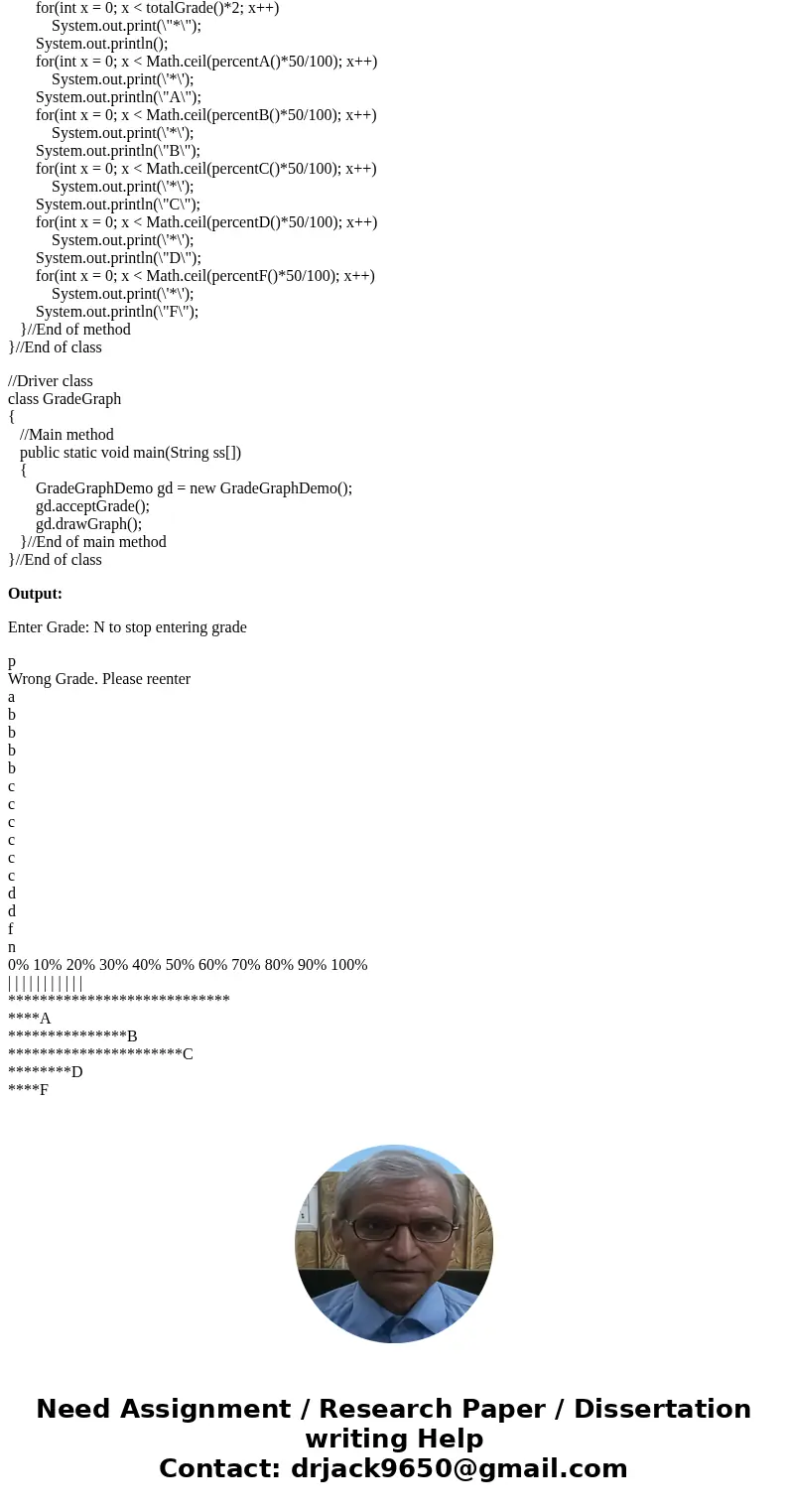 Create a Class that represents a grade distribution for a given course. Write methods to perform each of the following tasks: Set the number of each of the lett