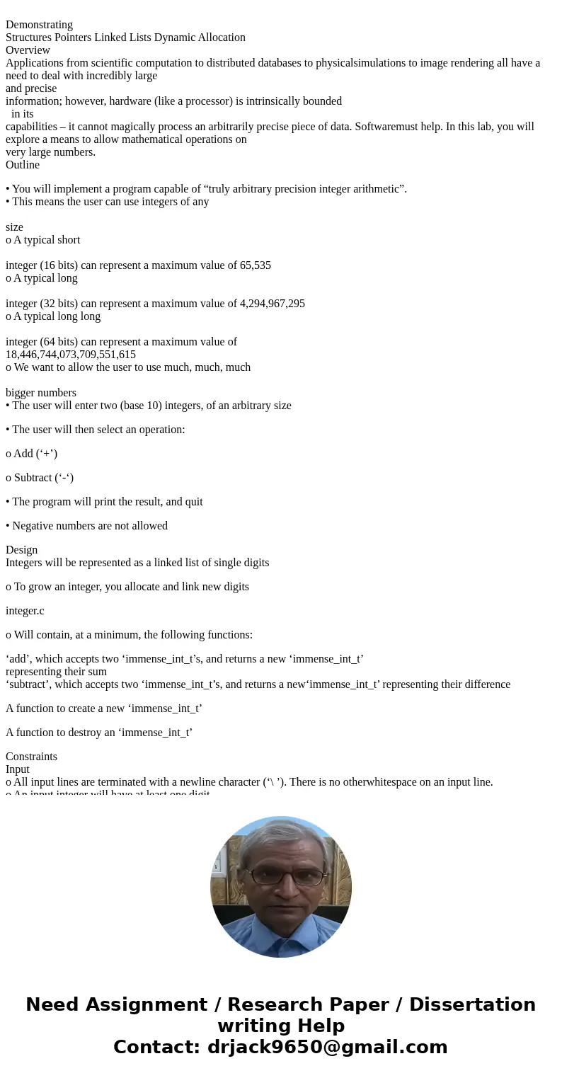 Demonstrating Structures Pointers Linked Lists Dynamic Allocation Overview Applications from scientific computation to distributed databases to physicalsimulat  Demonstrating Structures Pointers Linked Lists Dynamic Allocation Overview Applications from scientific computation to distributed databases to physicalsimulat