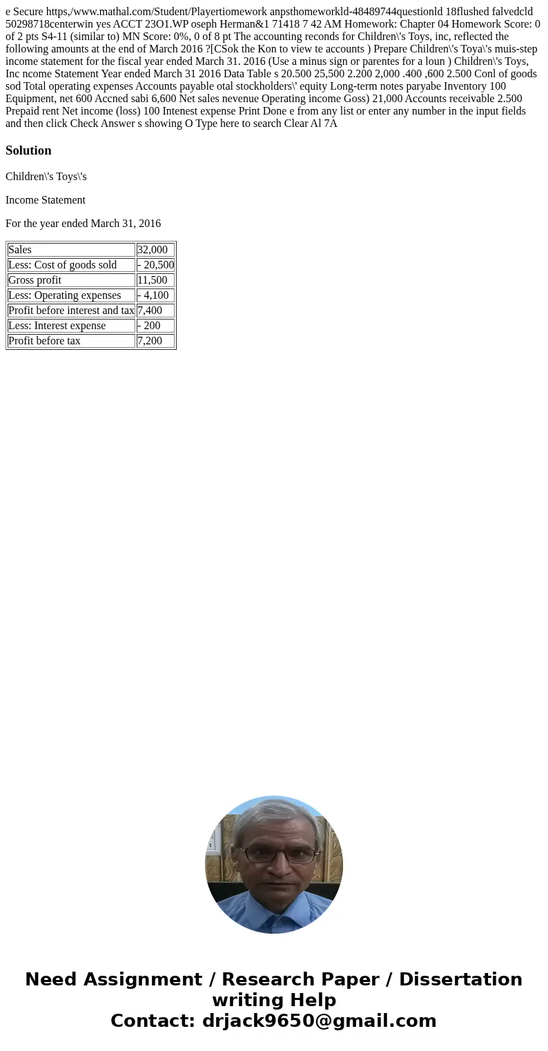  e Secure https,/www.mathal.com/Student/Playertiomework anpsthomeworkld-48489744questionld 18flushed falvedcld 50298718centerwin yes ACCT 23O1.WP oseph Herman&a