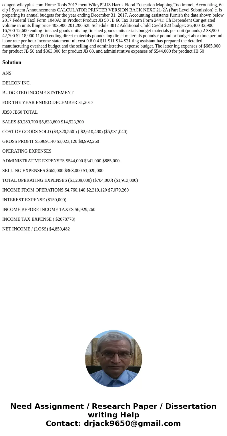  edugen.wileyplus.com Home Tools 2017 ment WileyPLUS Harris Flood Education Mapping Too immel, Accounting, 6e elp I System Announcements CALCULATOR PRINTER VERS