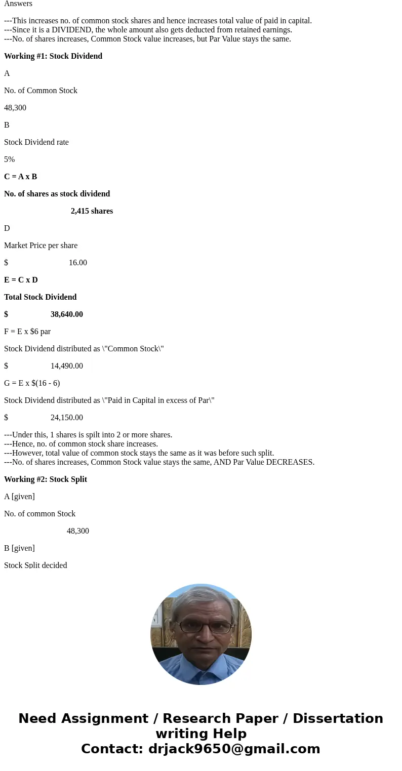 Exercise 11-15 Before Action After Stock Dividend After Stock Split Open Show Work LINK TO TEXT SAVE FOR LATER SUBMIT ANSWER Exercise 11-15 On October 31, the s