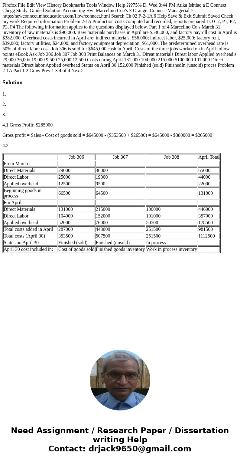 Firefox File Edit View History Bookmarks Tools Window Help ???75% D. Wed 3:44 PM Atika Ishtiaq a E Connect Chegg Study| Guided Solution Accounting Hw: Marcelin  Firefox File Edit View History Bookmarks Tools Window Help ???75% D. Wed 3:44 PM Atika Ishtiaq a E Connect Chegg Study| Guided Solution Accounting Hw: Marcelin