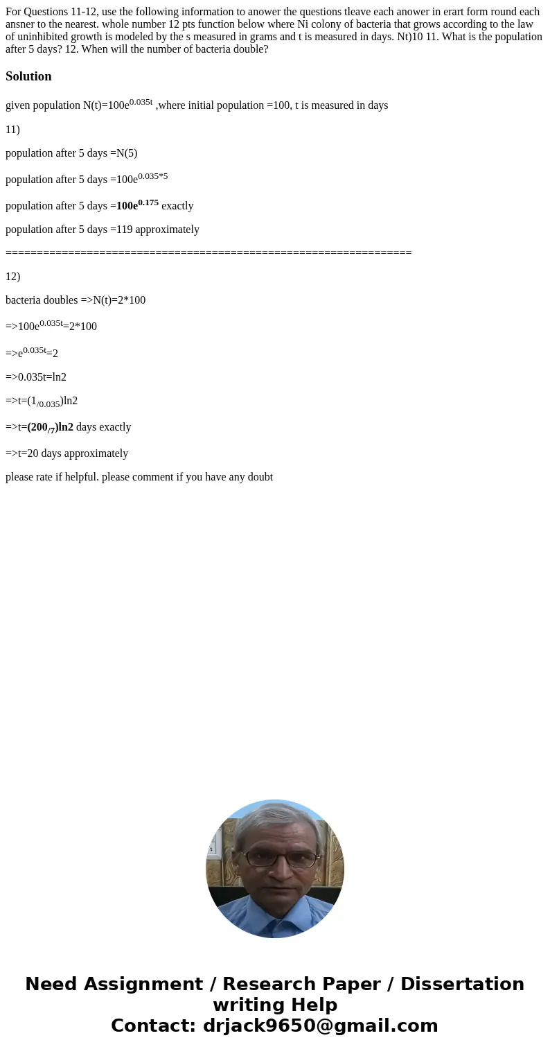 For Questions 11-12, use the following information to anower the questions tleave each anower in erart form round each ansner to the nearest. whole number 12 p  For Questions 11-12, use the following information to anower the questions tleave each anower in erart form round each ansner to the nearest. whole number 12 p