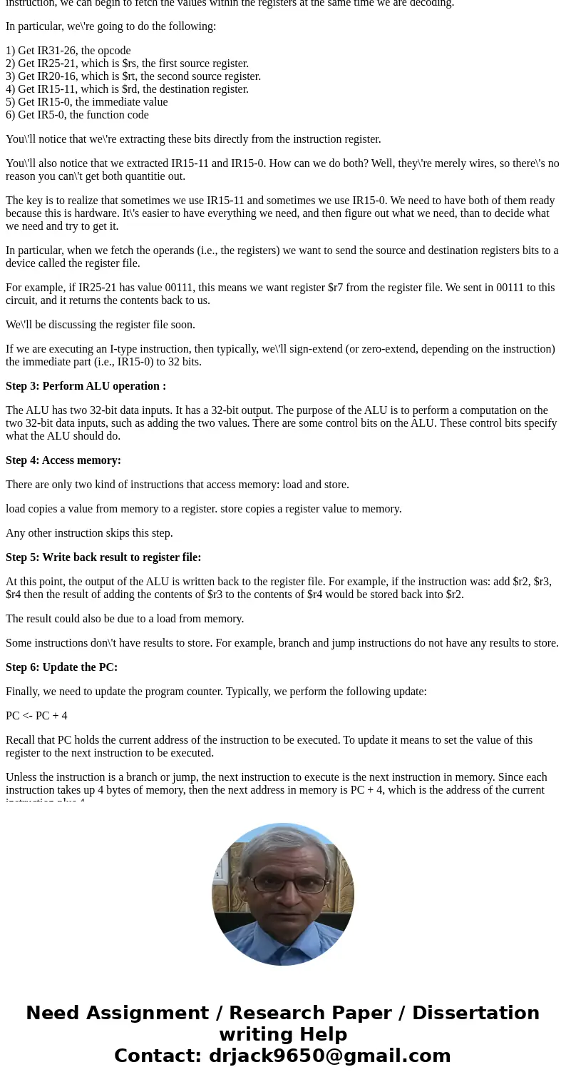how many steps in the instruction cycle?what are they?explain the rule and the actions of the processor and the register in a full instruction cycle how many st