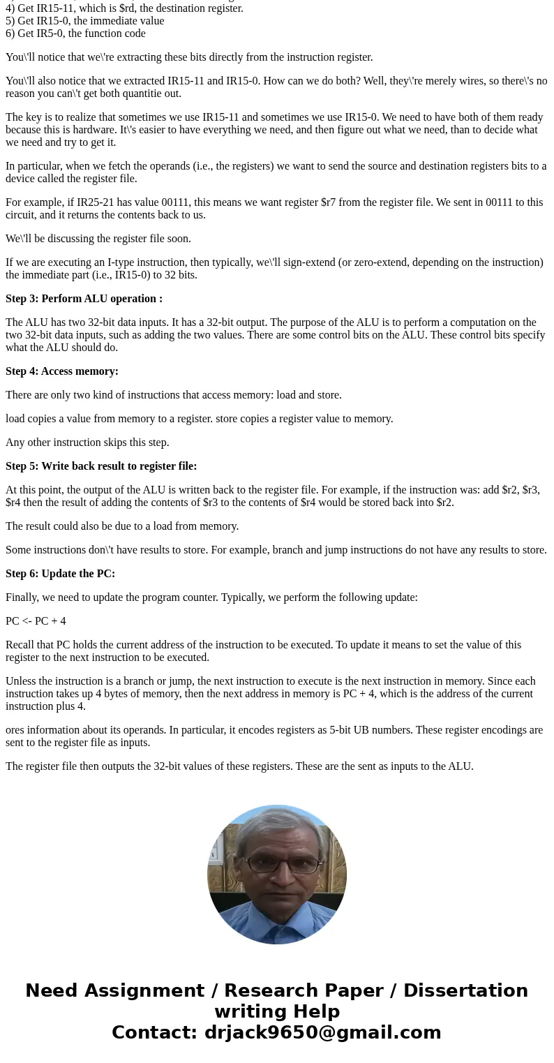 how many steps in the instruction cycle?what are they?explain the rule and the actions of the processor and the register in a full instruction cycle how many st