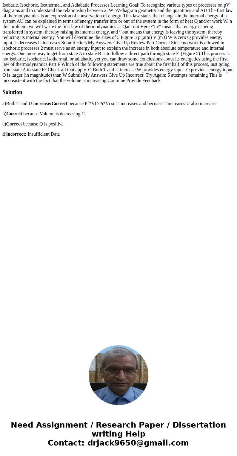 Isobaric, Isochoric, Isothermal, and Adiabatic Processes Learning Goal: To recognize various types of processes on pV diagrams and to understand the relationsh  Isobaric, Isochoric, Isothermal, and Adiabatic Processes Learning Goal: To recognize various types of processes on pV diagrams and to understand the relationsh