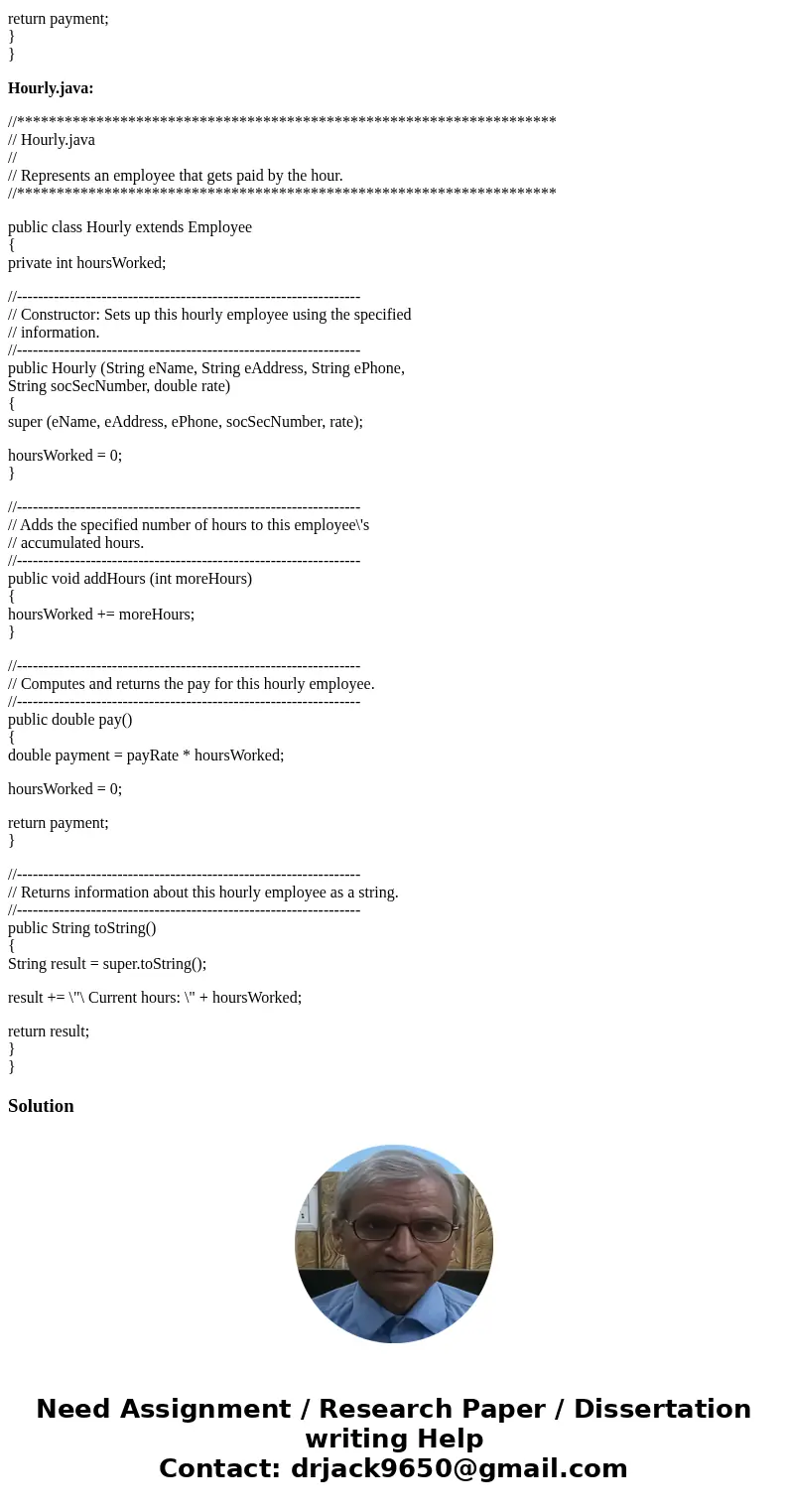 PLEASE ANSWER ALL THREE PARTS, DO NOT SKIP ANY OF THEM! Refer to the StaffMember class hierarchy Diagram, write a main program to perform following specificatio PLEASE ANSWER ALL THREE PARTS, DO NOT SKIP ANY OF THEM! Refer to the StaffMember class hierarchy Diagram, write a main program to perform following specificatio