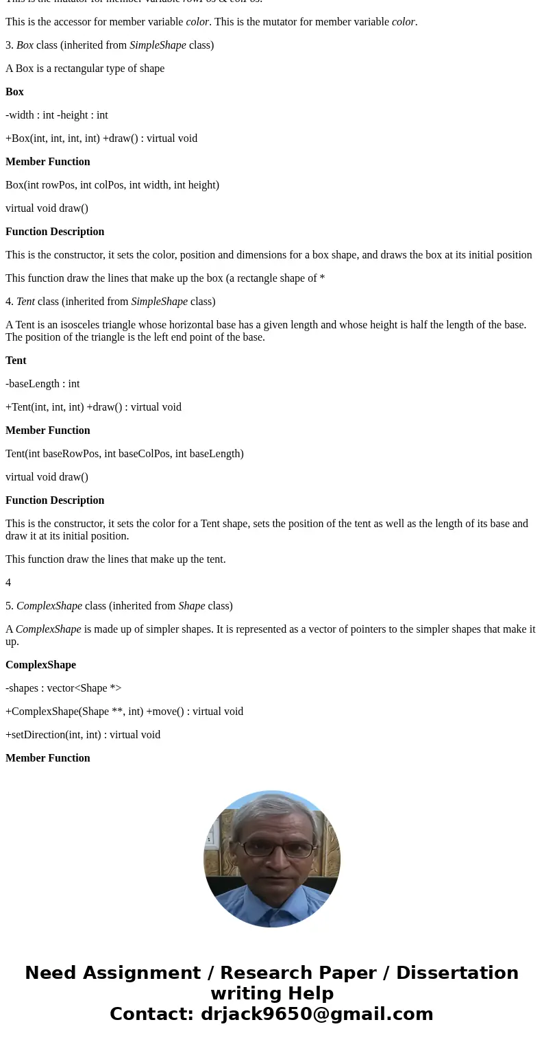 Please make the complete program, Distinguish between header files and class files. I give three of the classes below, but I do not know if they are complete.I 