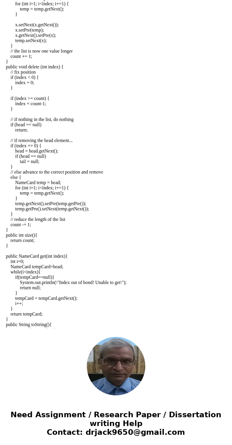 PLEASE WRITE IN JAVA AND ADD COMMENTS TO EXPLAIN write a class NameCard.java which has •Data fields: name (String), age(int), company(String) •Methods: •Public 