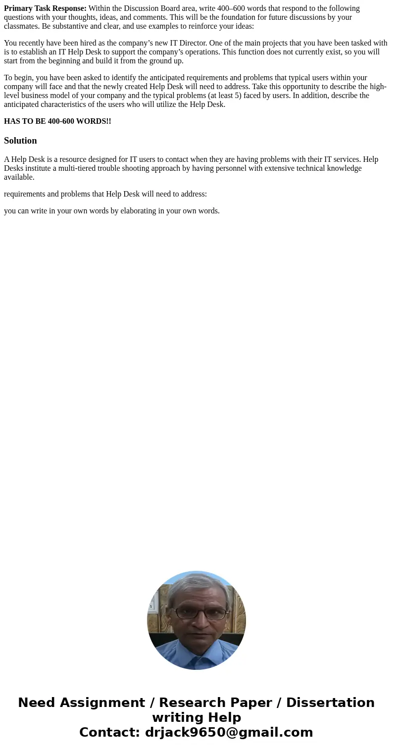 Primary Task Response: Within the Discussion Board area, write 400–600 words that respond to the following questions with your thoughts, ideas, and comments. Th
