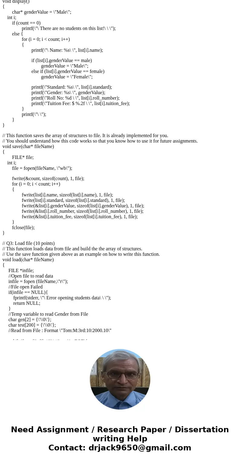 // READ BEFORE YOU START: // You are given a partially completed program that creates a list of students for a school. // Each student has the corresponding in