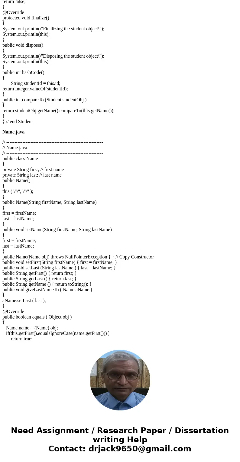 // ---------------------------------------------------------- // Student.java // ---------------------------------------------------------- public class Student