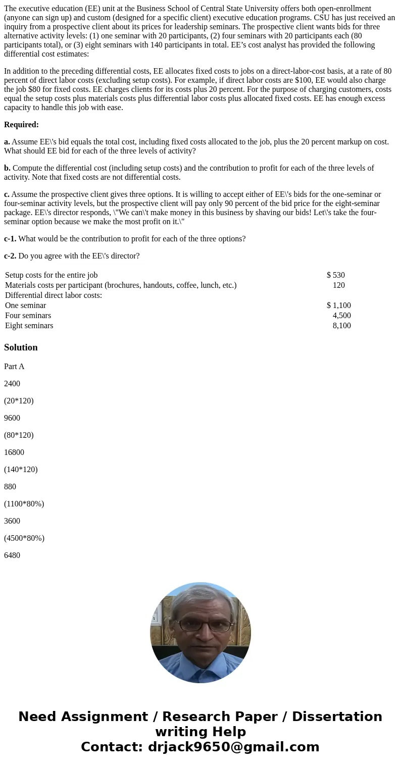 The executive education (EE) unit at the Business School of Central State University offers both open-enrollment (anyone can sign up) and custom (designed for a