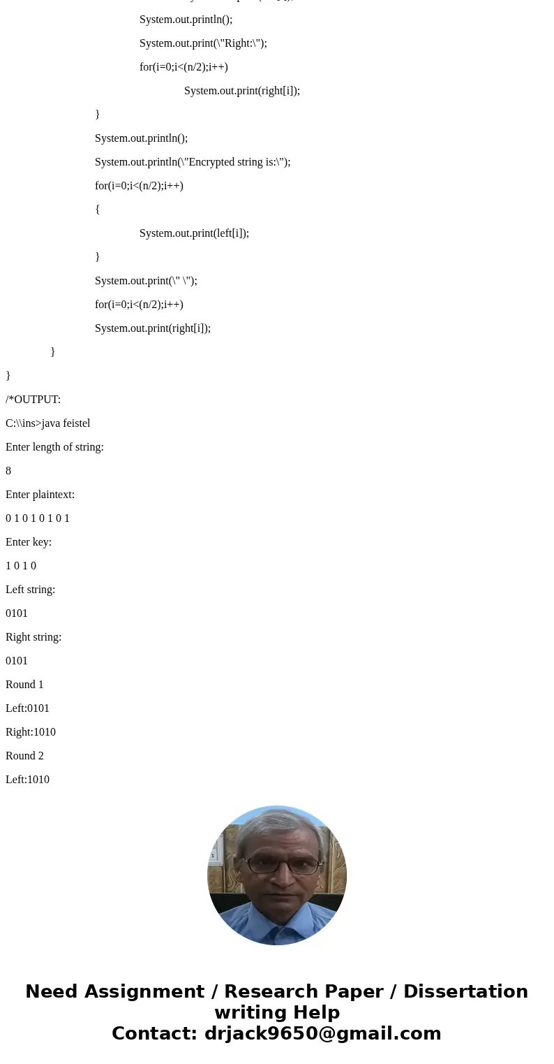  The objective of this programming assignment is to design and implement an encryption/decryption scheme. Consider the following encryption scheme: Initially, t