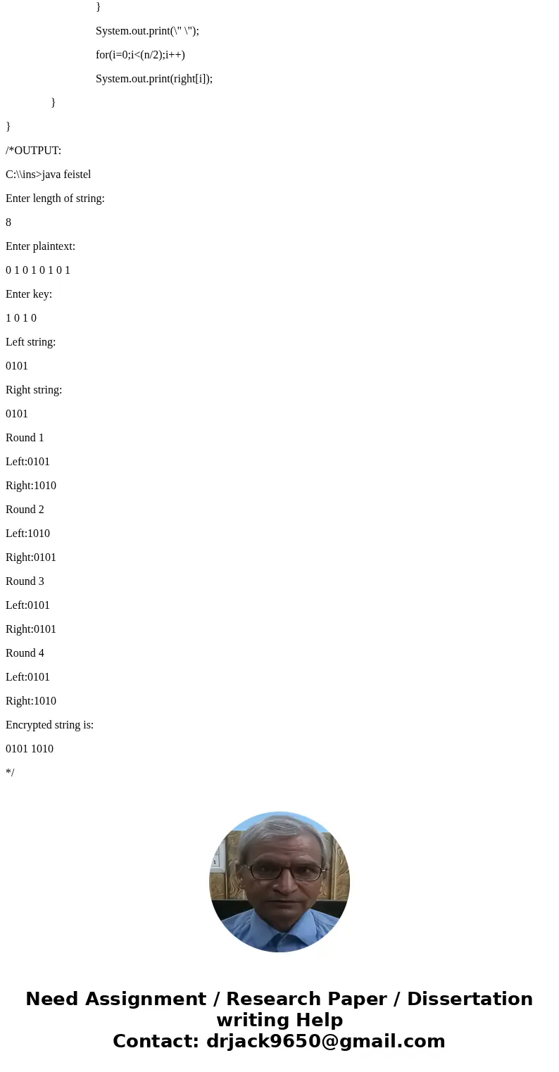  The objective of this programming assignment is to design and implement an encryption/decryption scheme. Consider the following encryption scheme: Initially, t